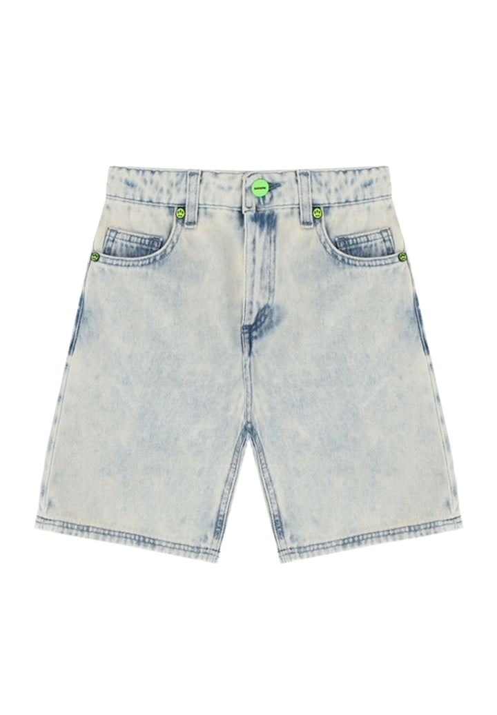Blaue Denim-Bermudashorts für Jungen