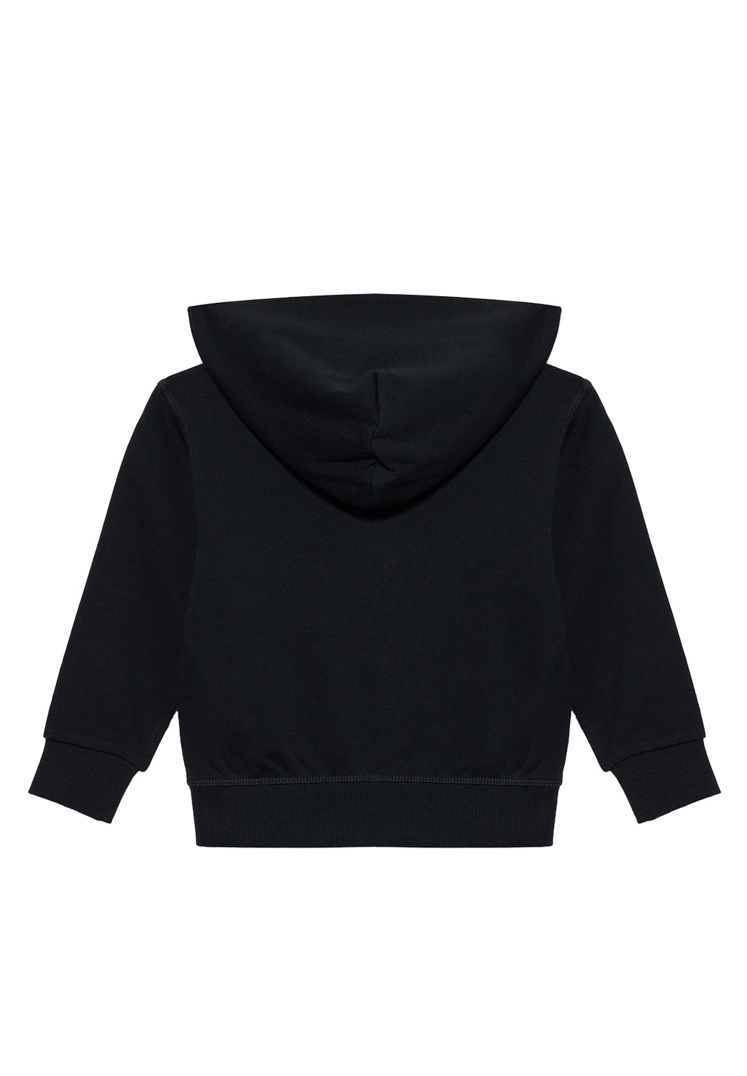 Felpa cappuccio nera per bambino