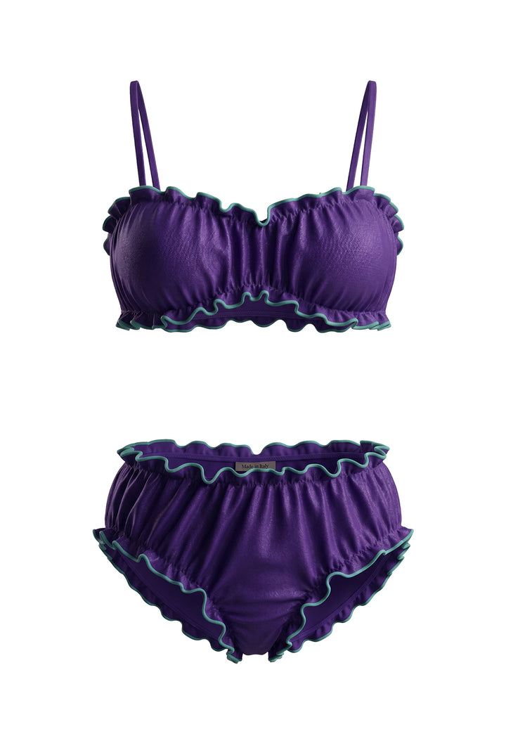 Costume bikini viola per bambina