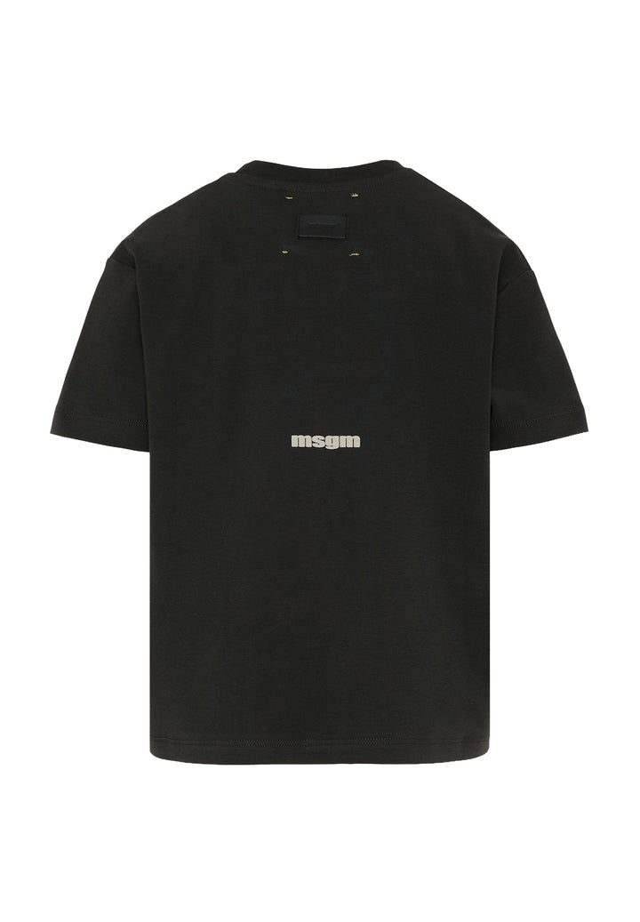 T-shirt nera per bambino