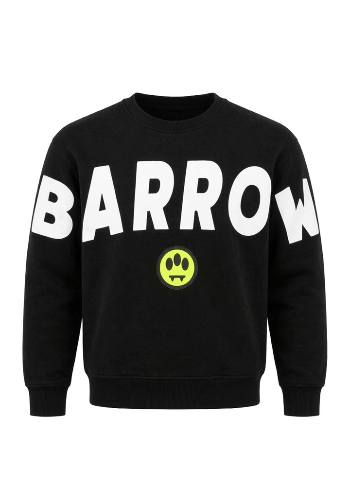 Felpa girocollo nera unisex