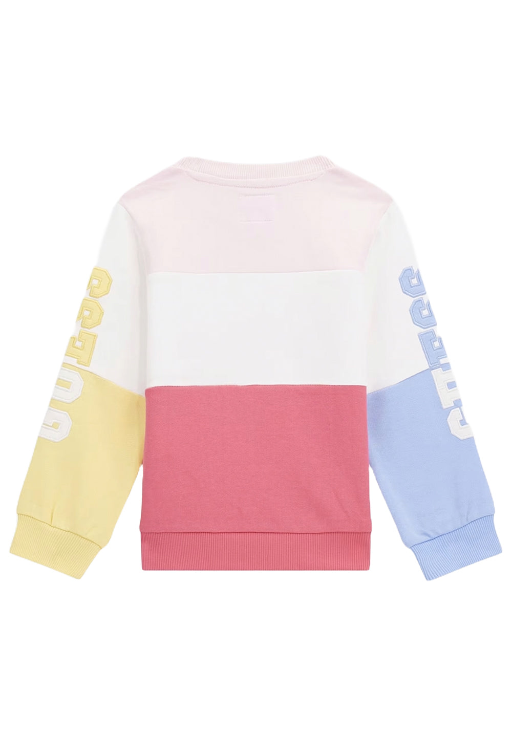 Multicolor crewneck sweatshirt for baby girls