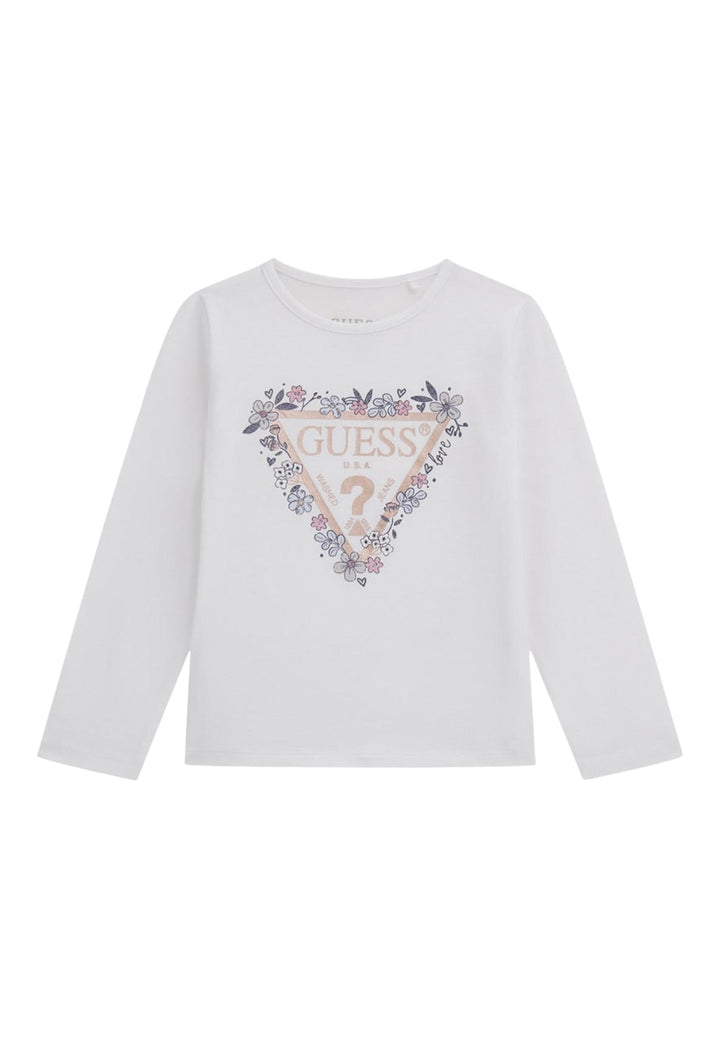 T-shirt bianca per bambina