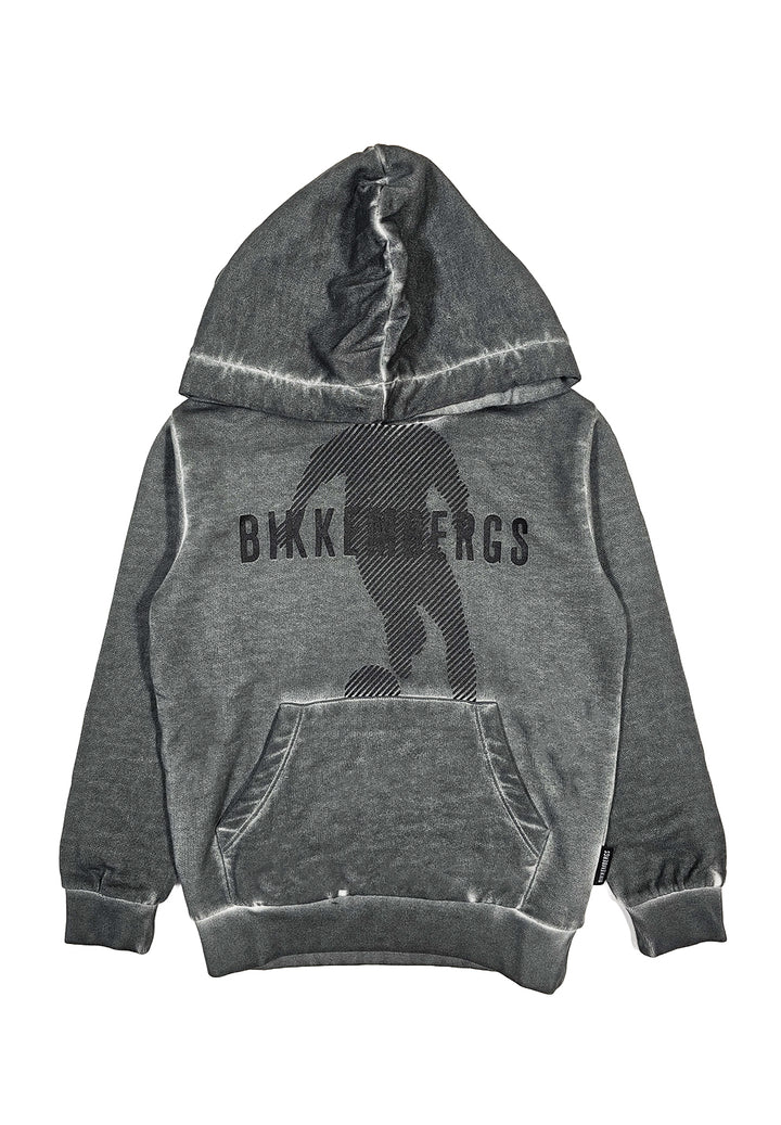 Gray hooded sweatshirt for boy