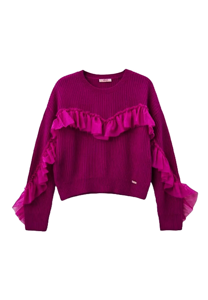 Fuchsia sweater for girls