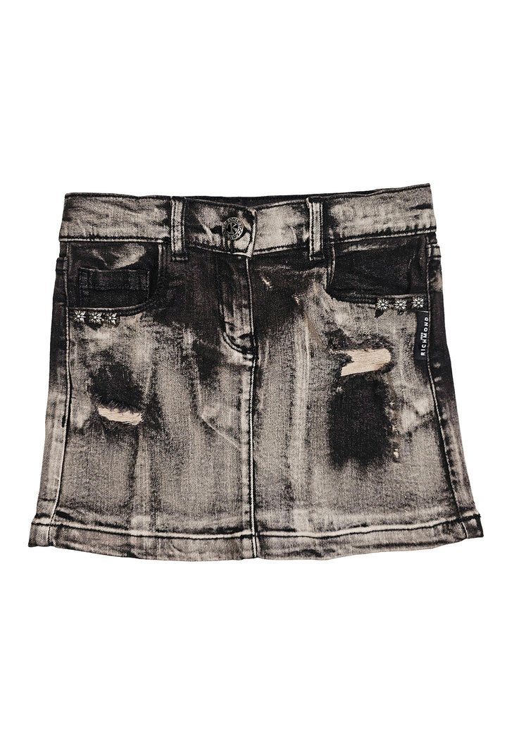 Gonna denim grigia per bambina