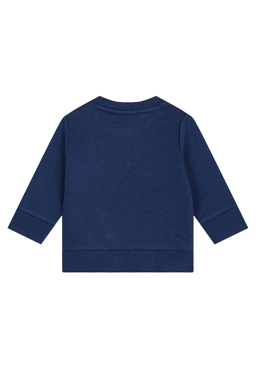 Felpa girocollo blu per neonato