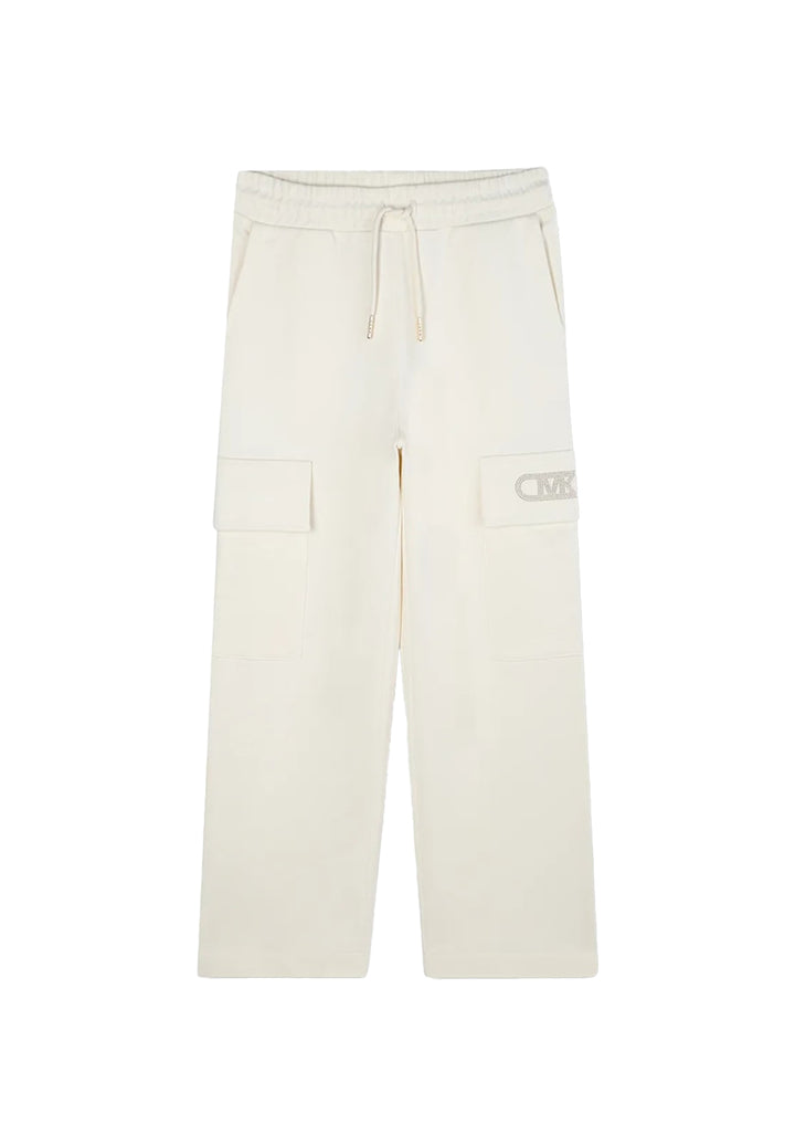 Pantalone felpa crema per bambina