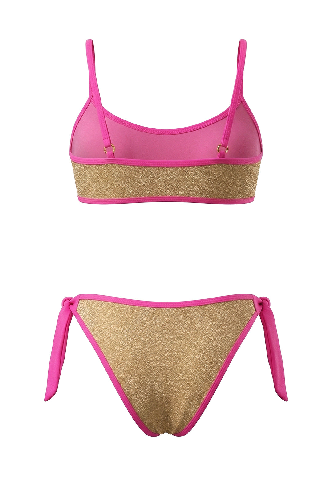 Costume bikini oro per bambina