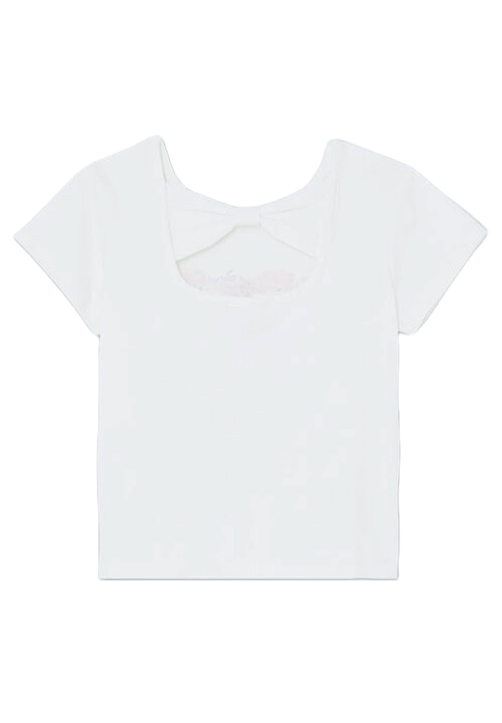 T-shirt bianco per bambina