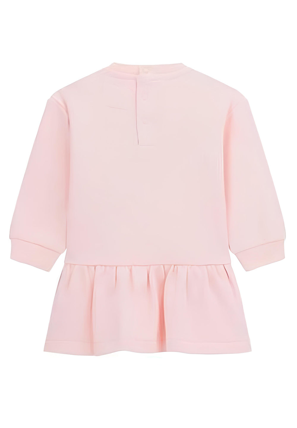 Pink sweatshirt dress for girls