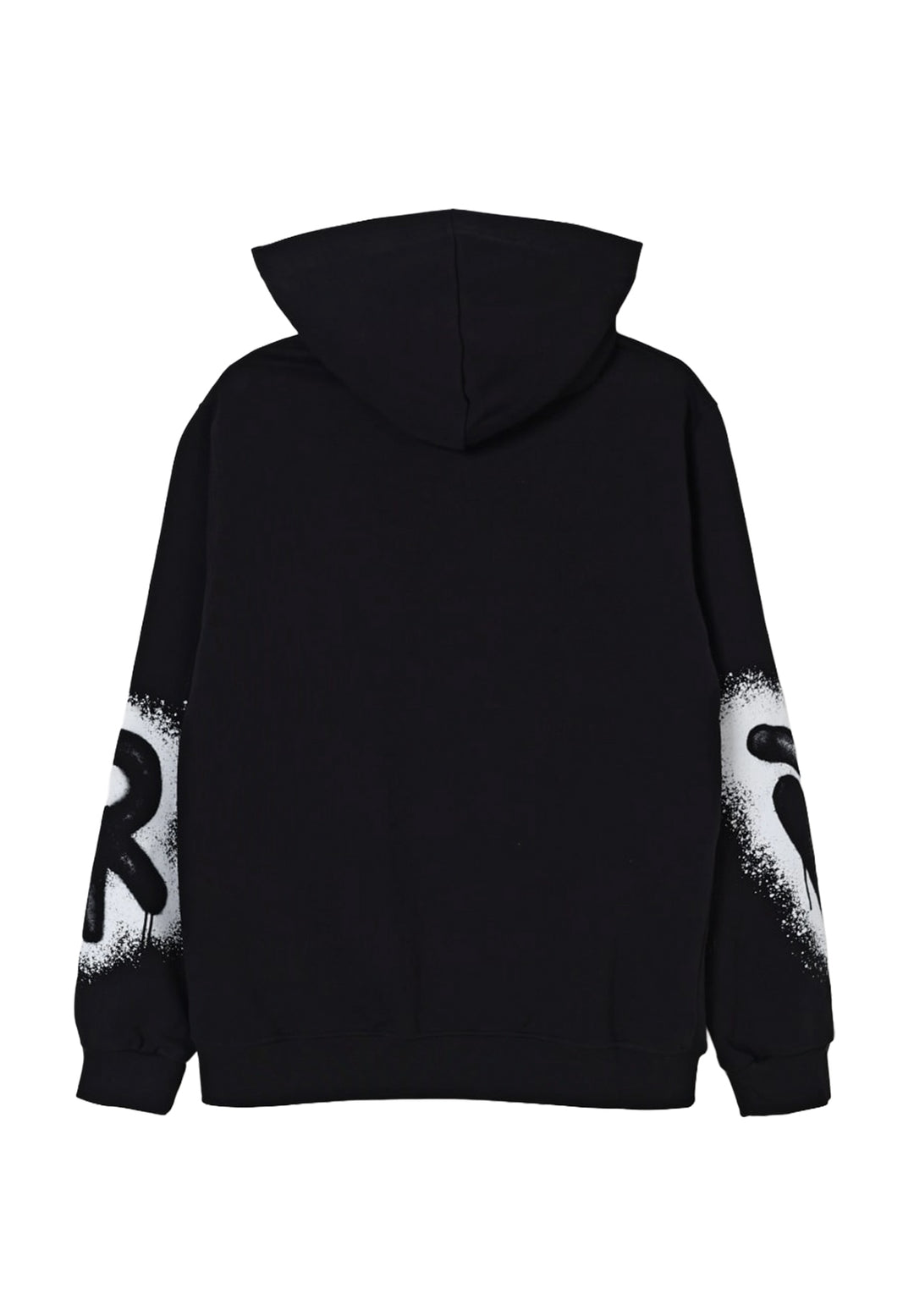 Felpa zip nera per bambino