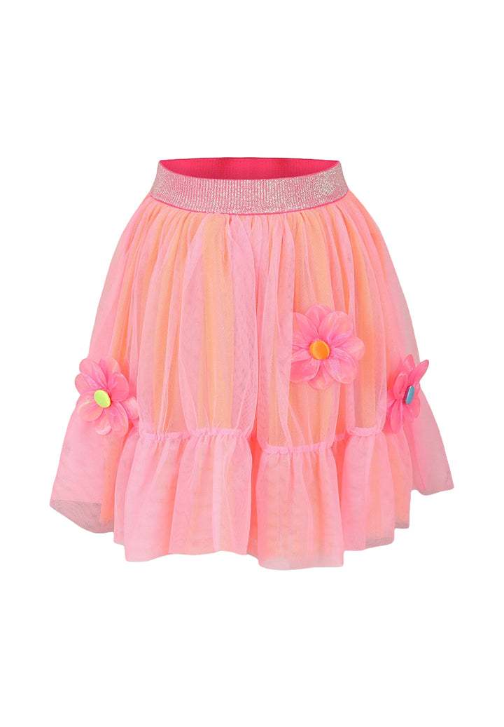 Gonna tulle rosa per bambina