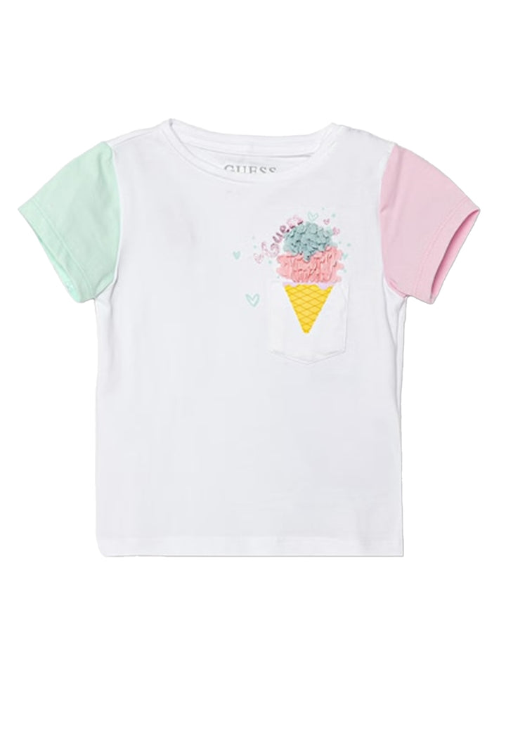 T-shirt bianca per bambina