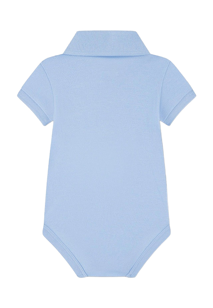 Tutina polo celeste per neonato