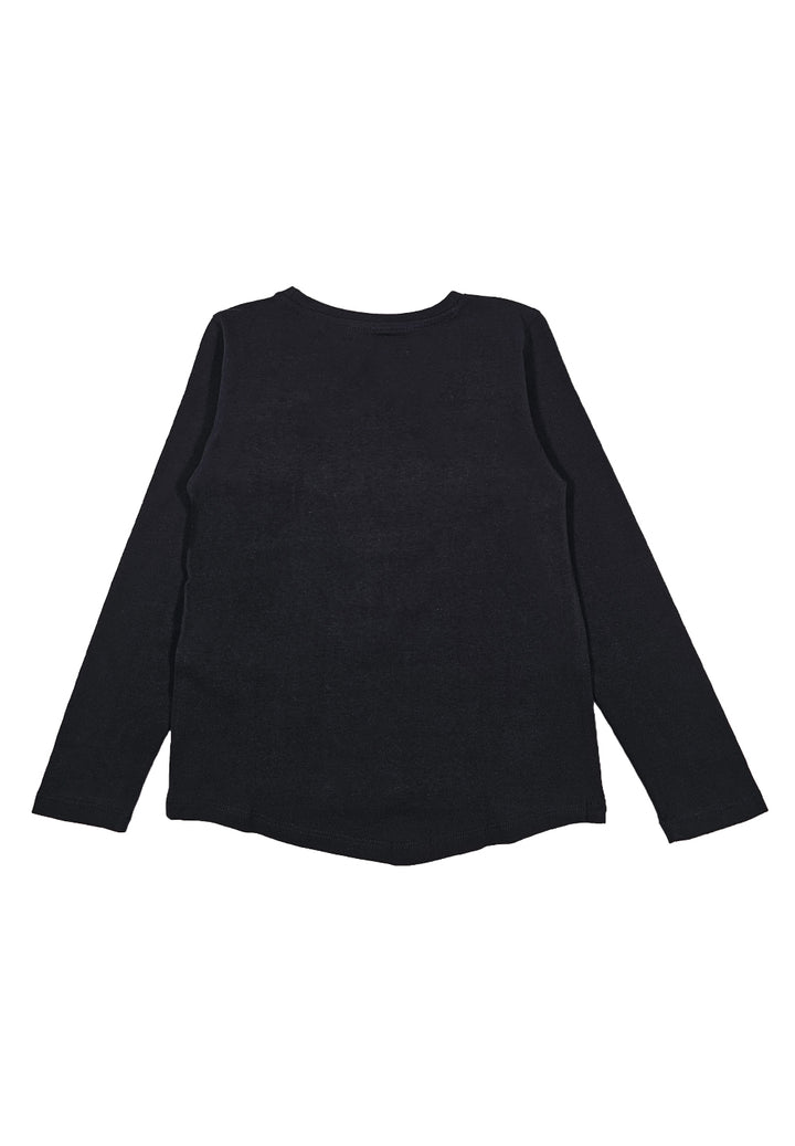 T-shirt nera per bambina