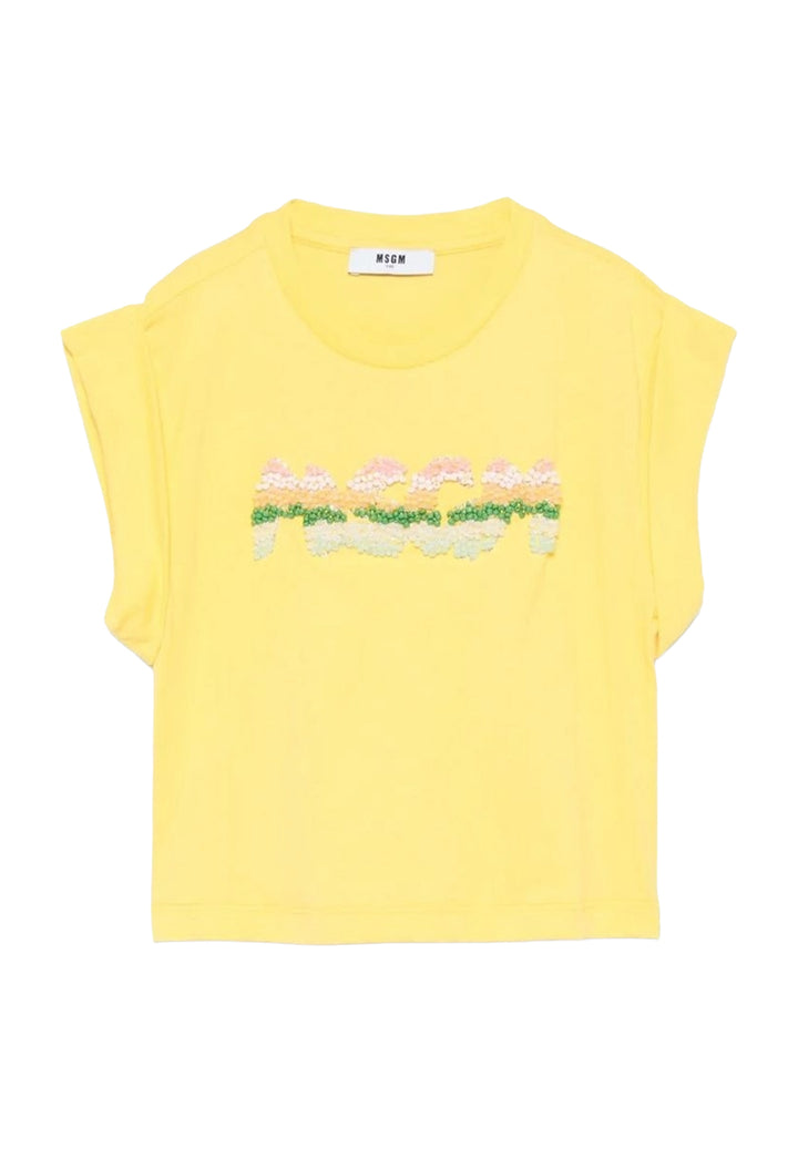 T-shirt gialla per bambina