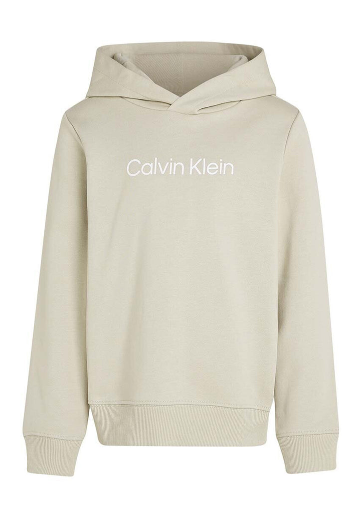 Sweat-shirt unisexe beige à col rond