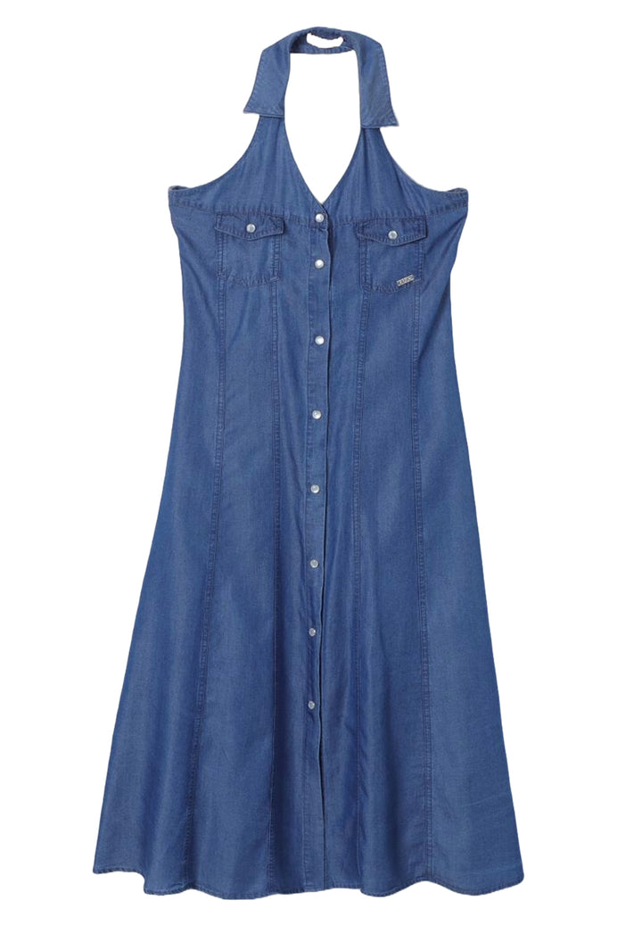 Vestito blu denim per bambina