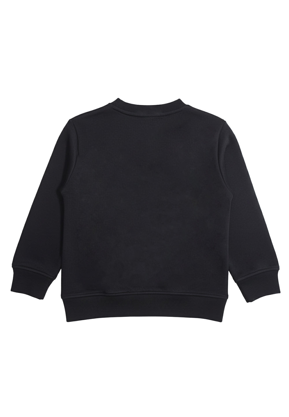 Sweat-shirt noir à col rond pour enfant