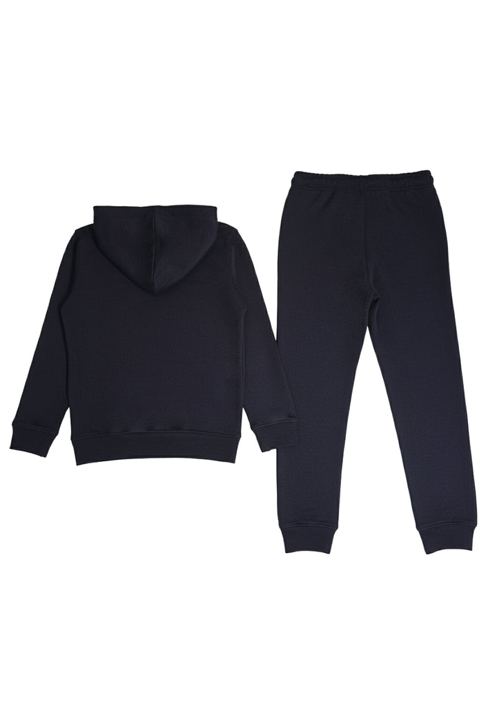 Completo felpa nero per bambino