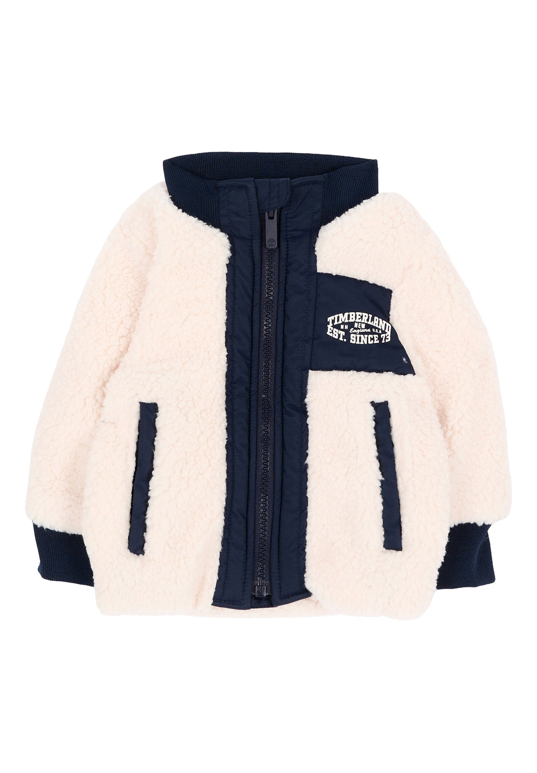 Giubbotto teddy panna per neonato