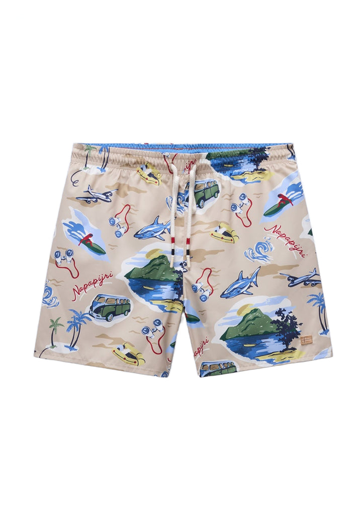 Costume boxer beige per bambino