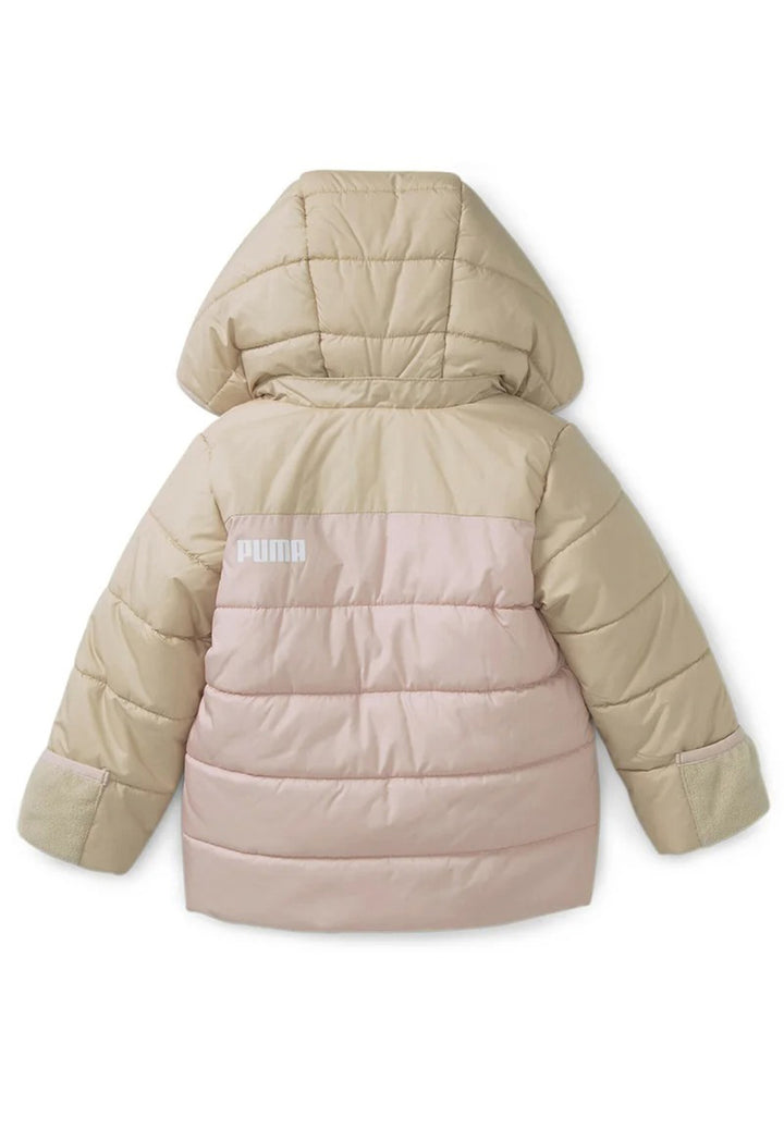 Beige-pink jacket for baby girls