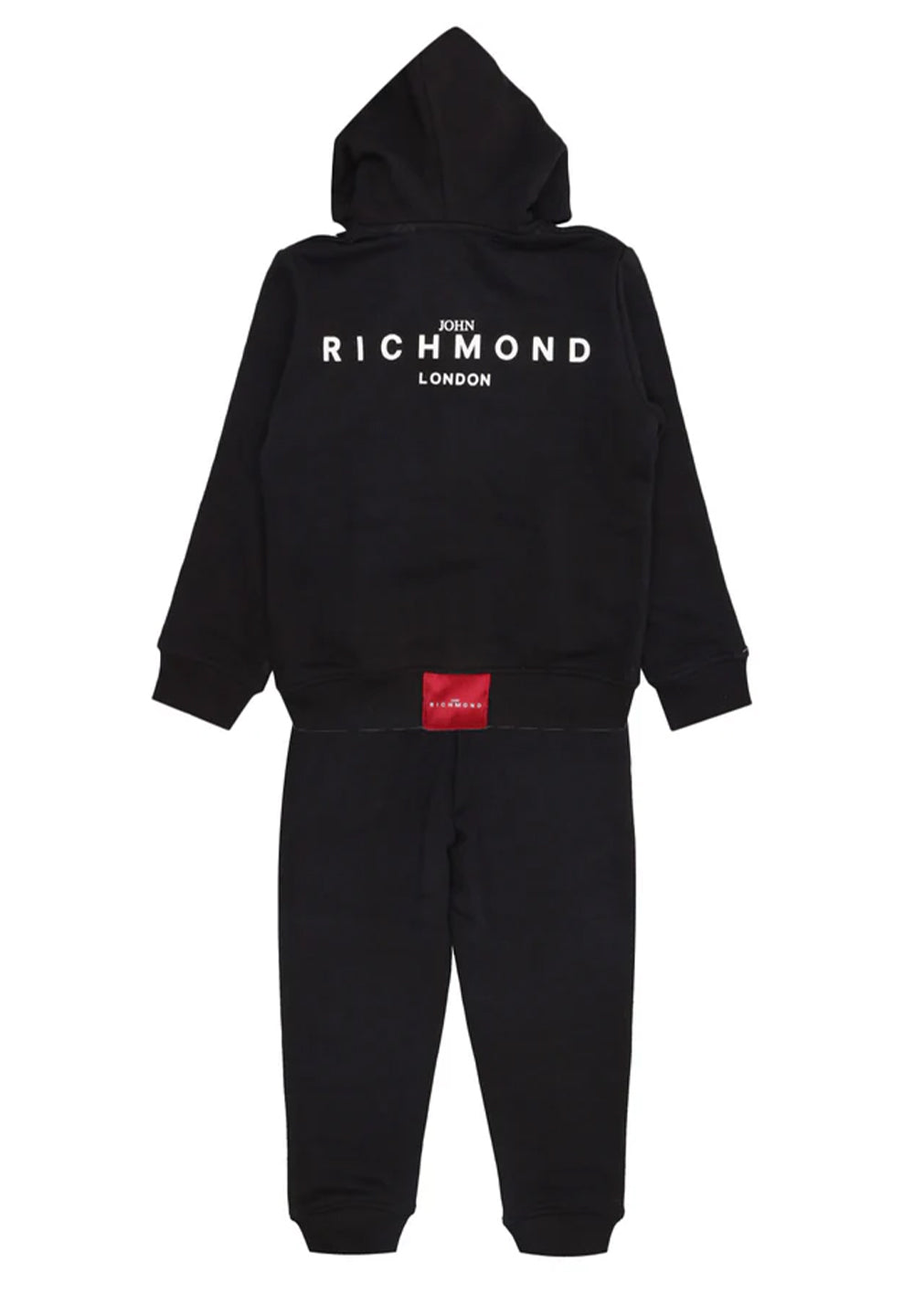 Black zip sweatshirt set for boys