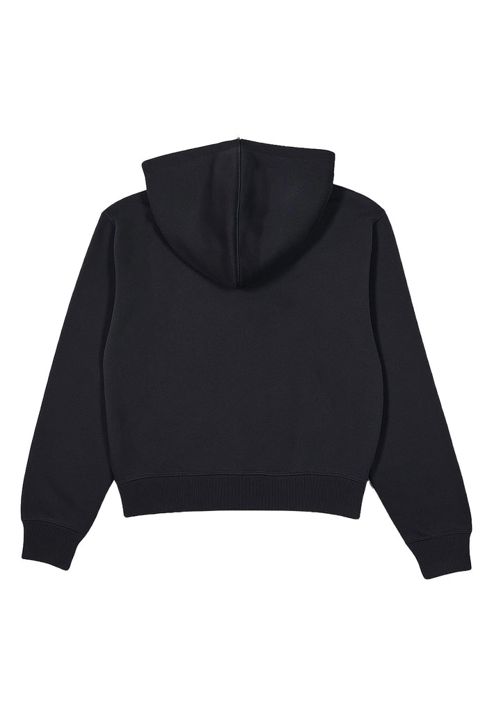 Felpa zip nera per bambino