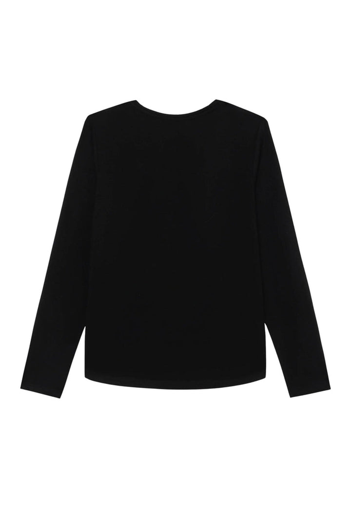 T-shirt nera per bambina
