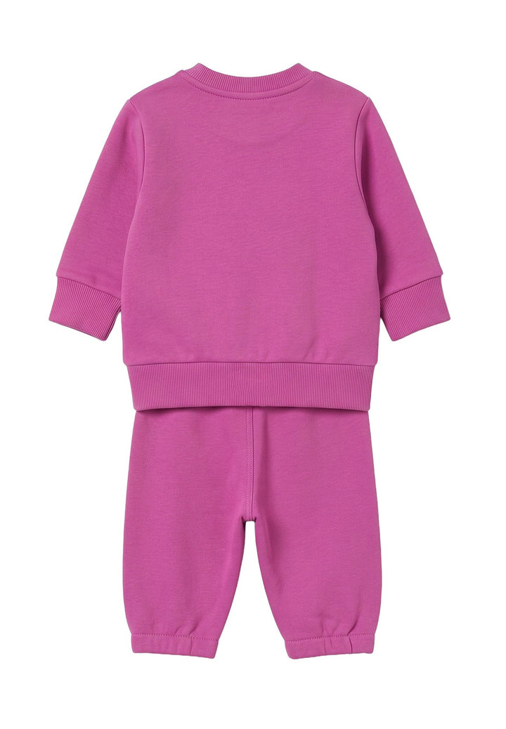 Completo felpa violetto per neonata