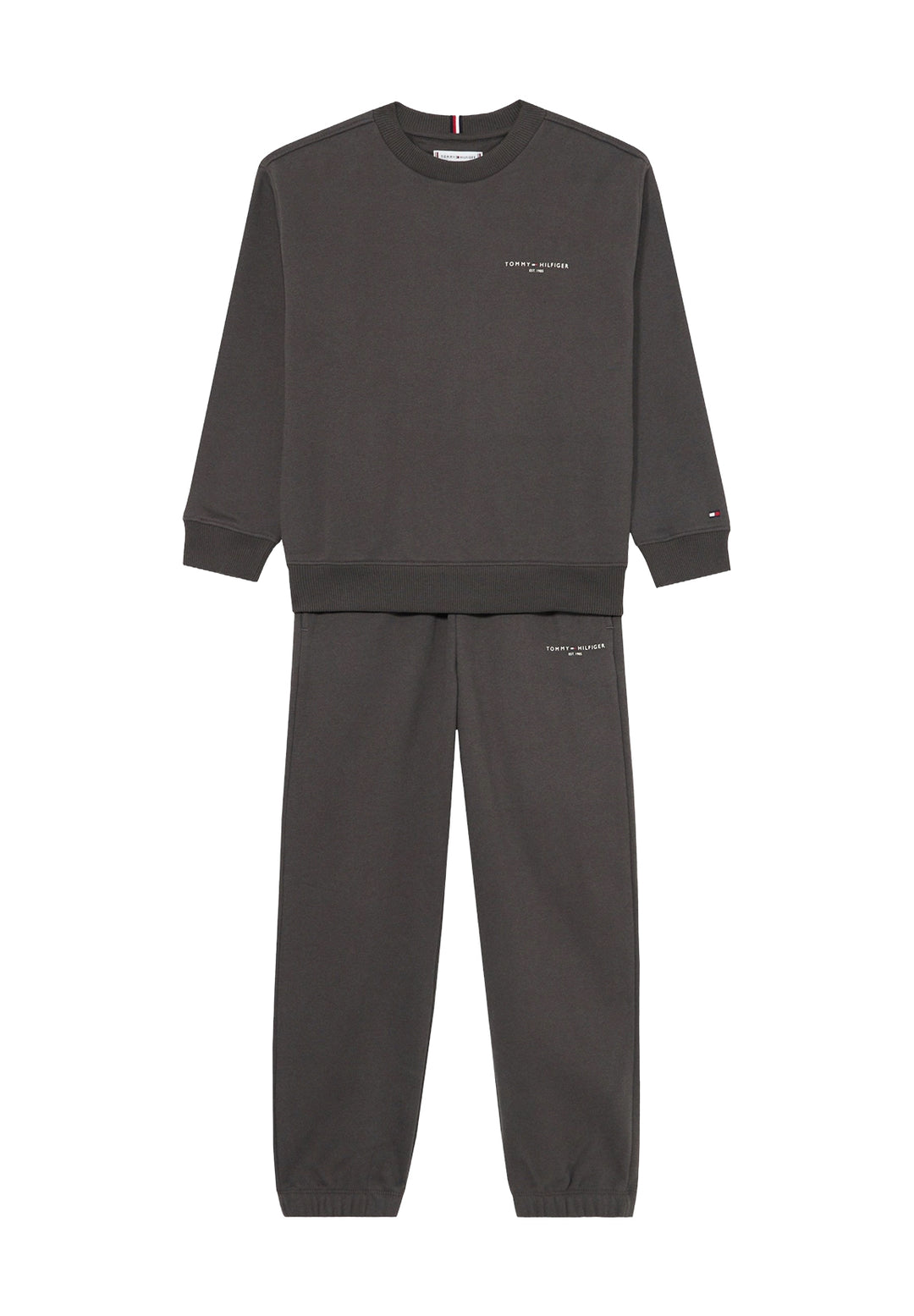 Completo felpa grigio per bambino