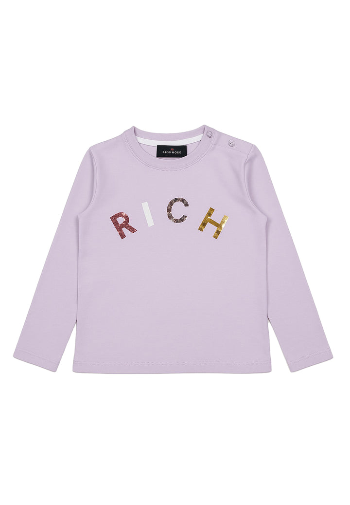 T-shirt lilla per neonata