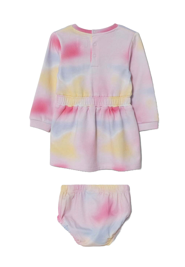 Set vestito + coulotte multicolor per bambina