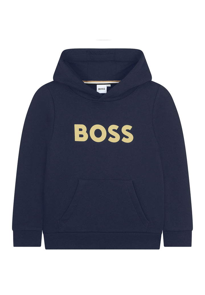 Felpa cappuccio blu navy per bambino