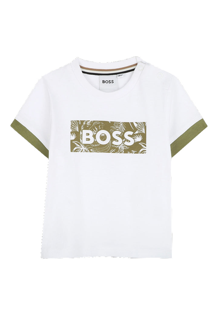 T-shirt bianca per neonato