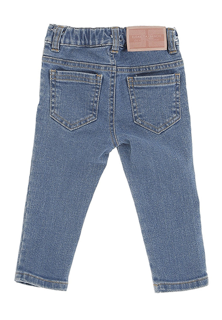 Jeans blu denim per neonata