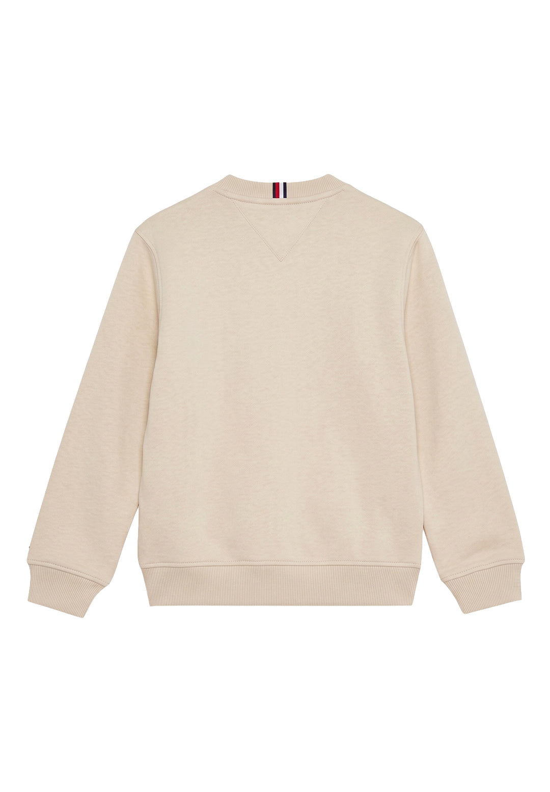 Felpa girocollo beige per bambino