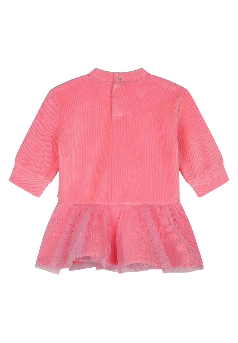 Pink chenille dress for girls