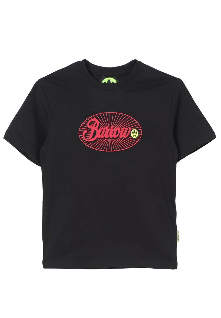 T-shirt nera per bambino