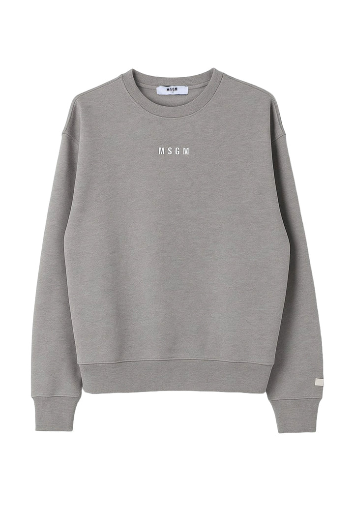 Felpa girocollo tortora unisex