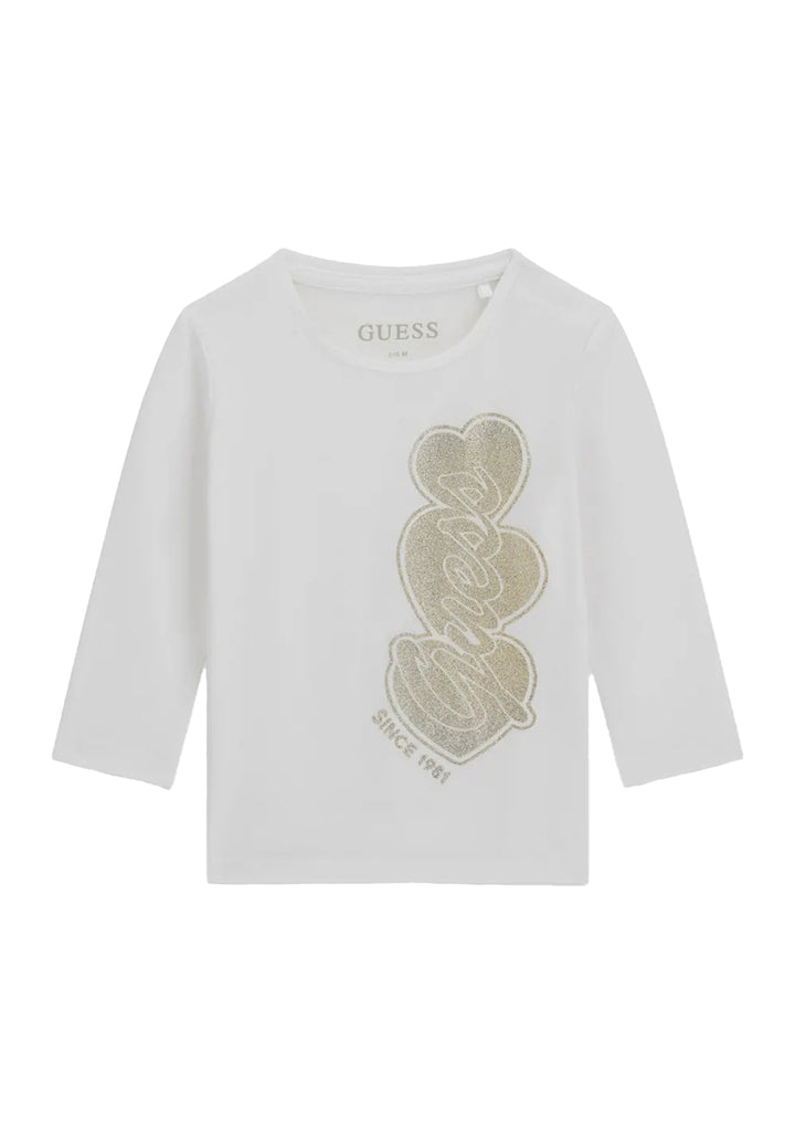 T-shirt bianca per bambina