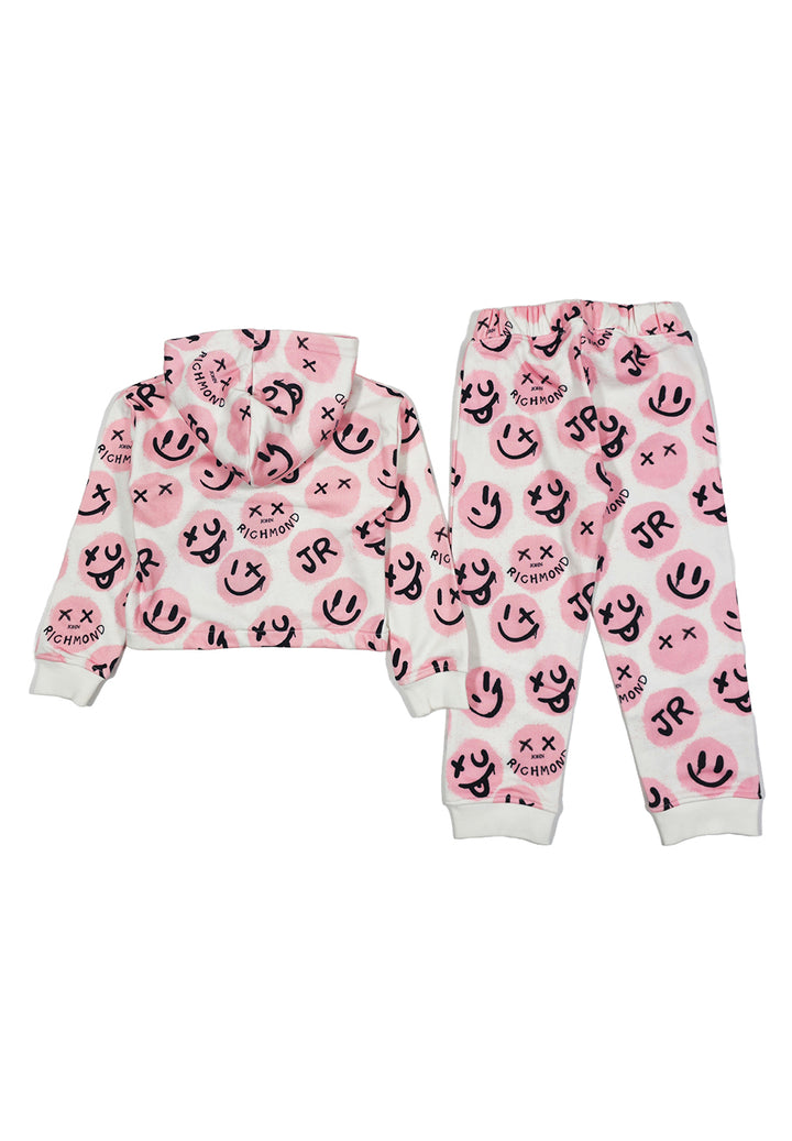 Completo felpa rosa per neonata
