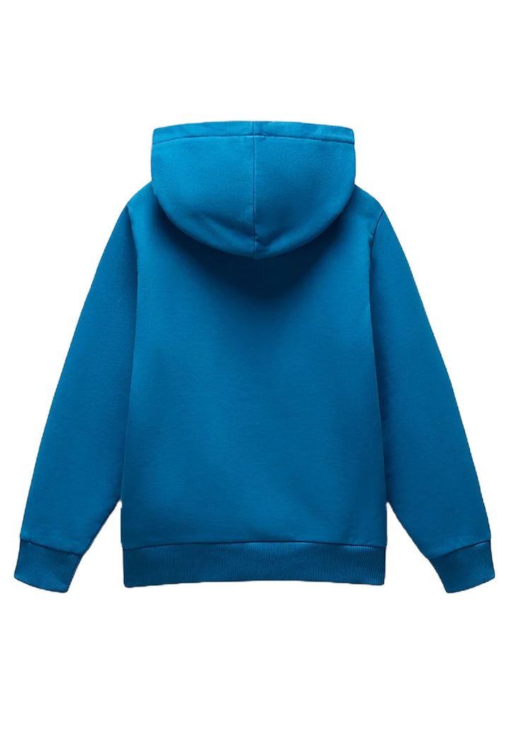 Blue hooded sweatshirt for boys