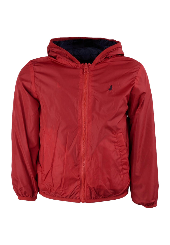 Giubbino reversibile blu-rosso per neonato