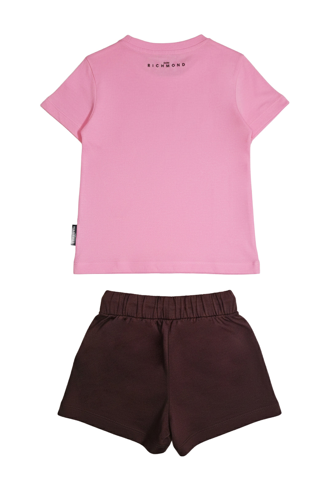 Completo rosa-marrone per bambina