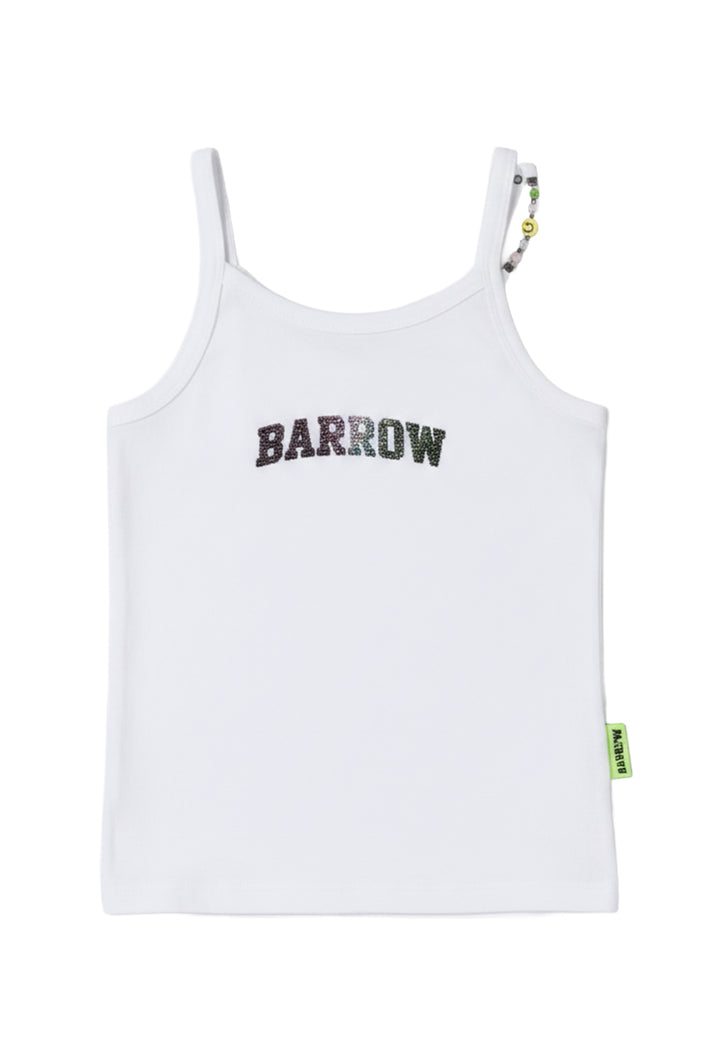 Canotta bianca per bambina