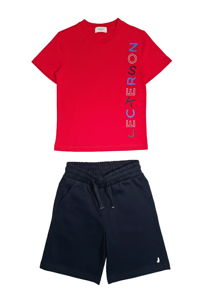 Completo rosso-blu per bambino