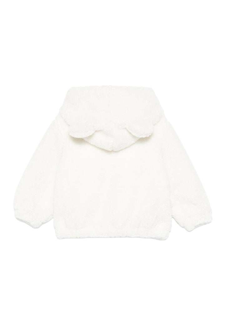 Giubbotto teddy crema per neonata